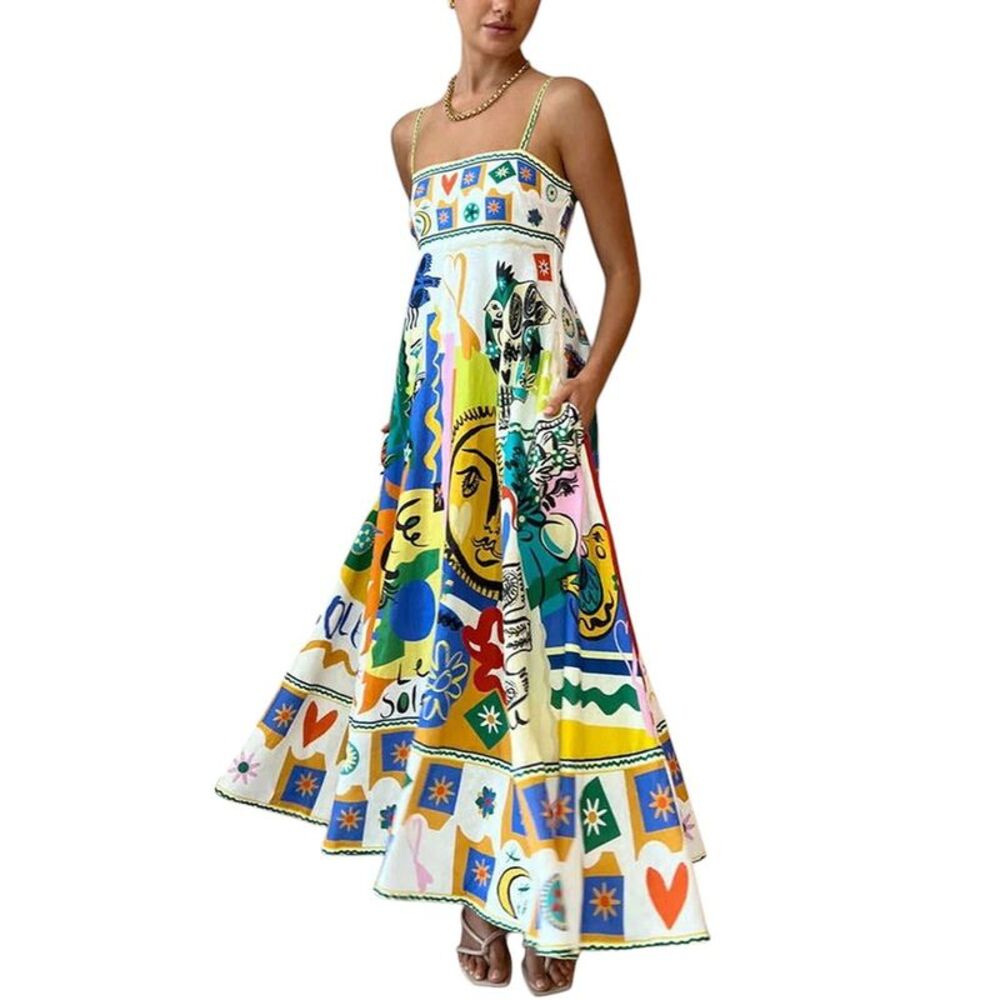 Florida Womens Charlotte Green Maxi Dress